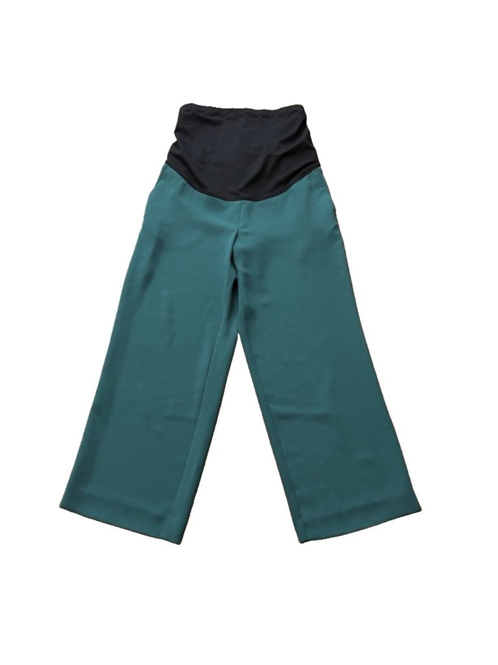 J.Crew Teal Green Jamie Maternity Pant 6 High Rise Pull On Straight Leg